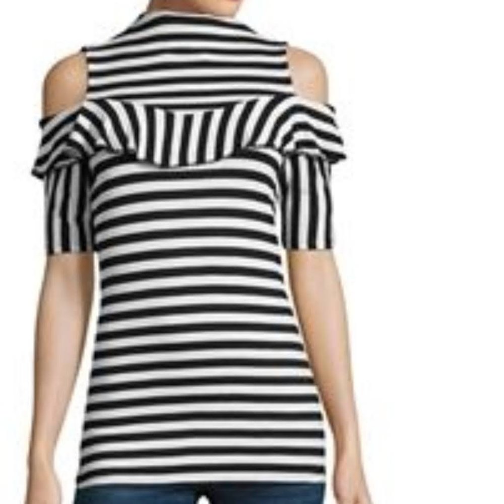 Project Runway Tops Cold Shoulder Blouse